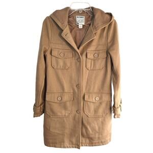 Old Navy Women's Coat Small S Tan Misses Size 4 6 Jacket